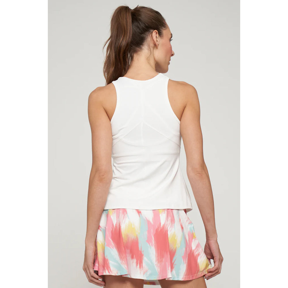 Lija Women's Like A Champion Lily Tank - White/Brush Strokes