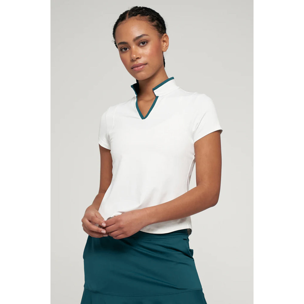 Lija Women's Like A Champion Roller Tee - White/Dragonfly