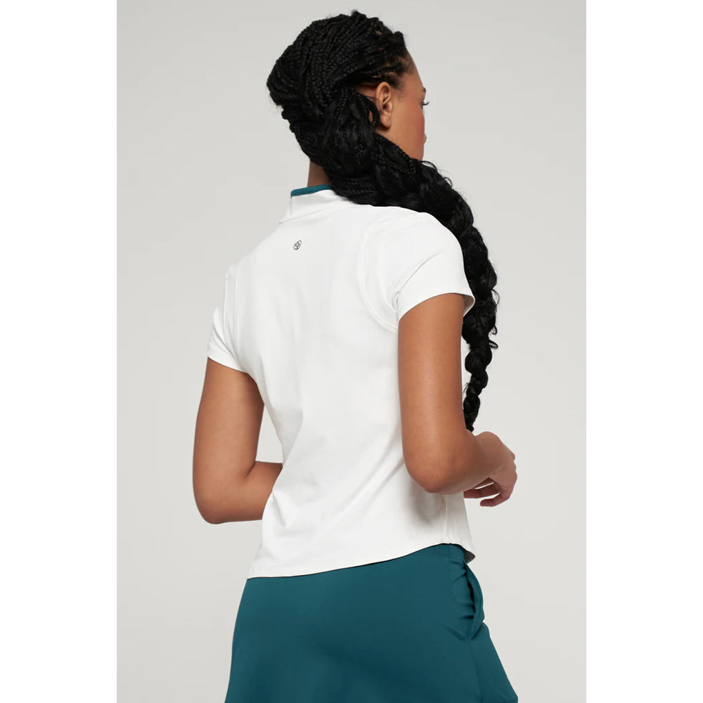 Lija Women's Like A Champion Roller Tee - White/Dragonfly