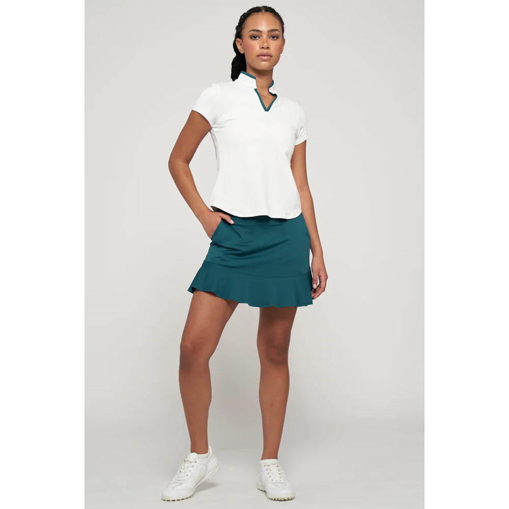 Lija Women's Like A Champion Roller Tee - White/Dragonfly