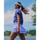 Lija Women's Causing A Racquet Stamina 13" Skort - Iris