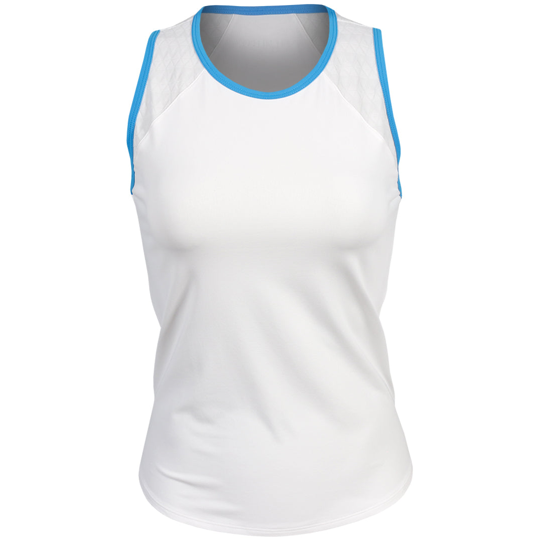 Sofibella Women's Electric Whites Smash Tank - White