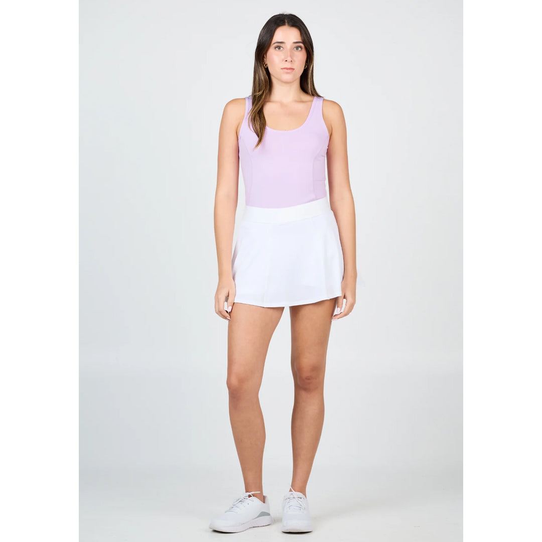 Sofibella Women's UV Colors High Waist 14" Skort - White