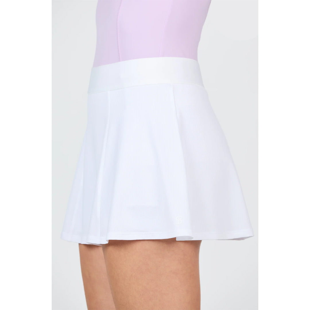 Sofibella Women's UV Colors High Waist 14" Skort - White