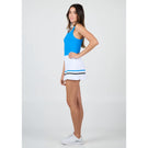 Sofibella Women's Style Icons 14" Skort - White/Electric Blue