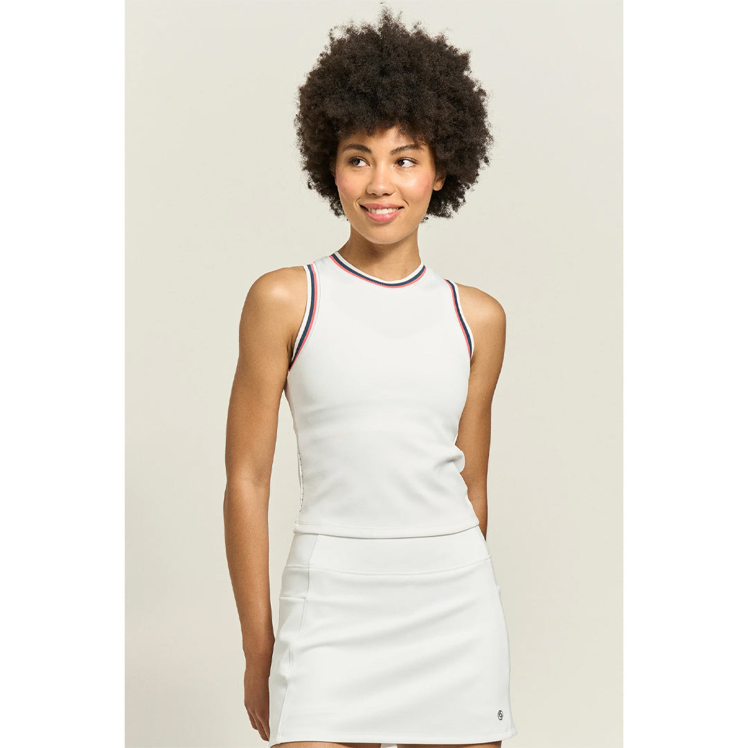 Lija Women's Club Edit Varsity 2.0 Tank - White/Night Multi