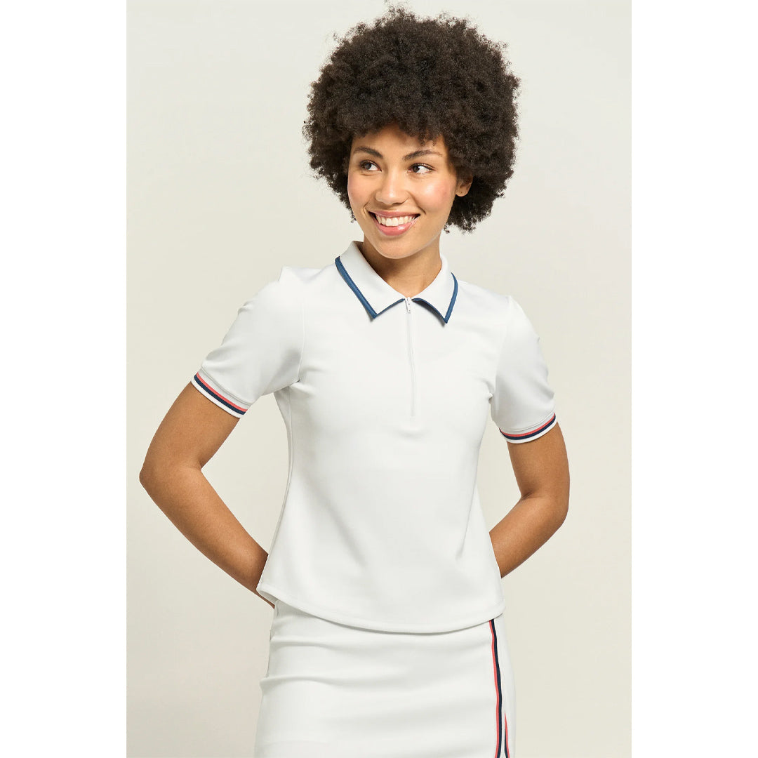 Lija Women's Club Edit Polo - White/Night Multi