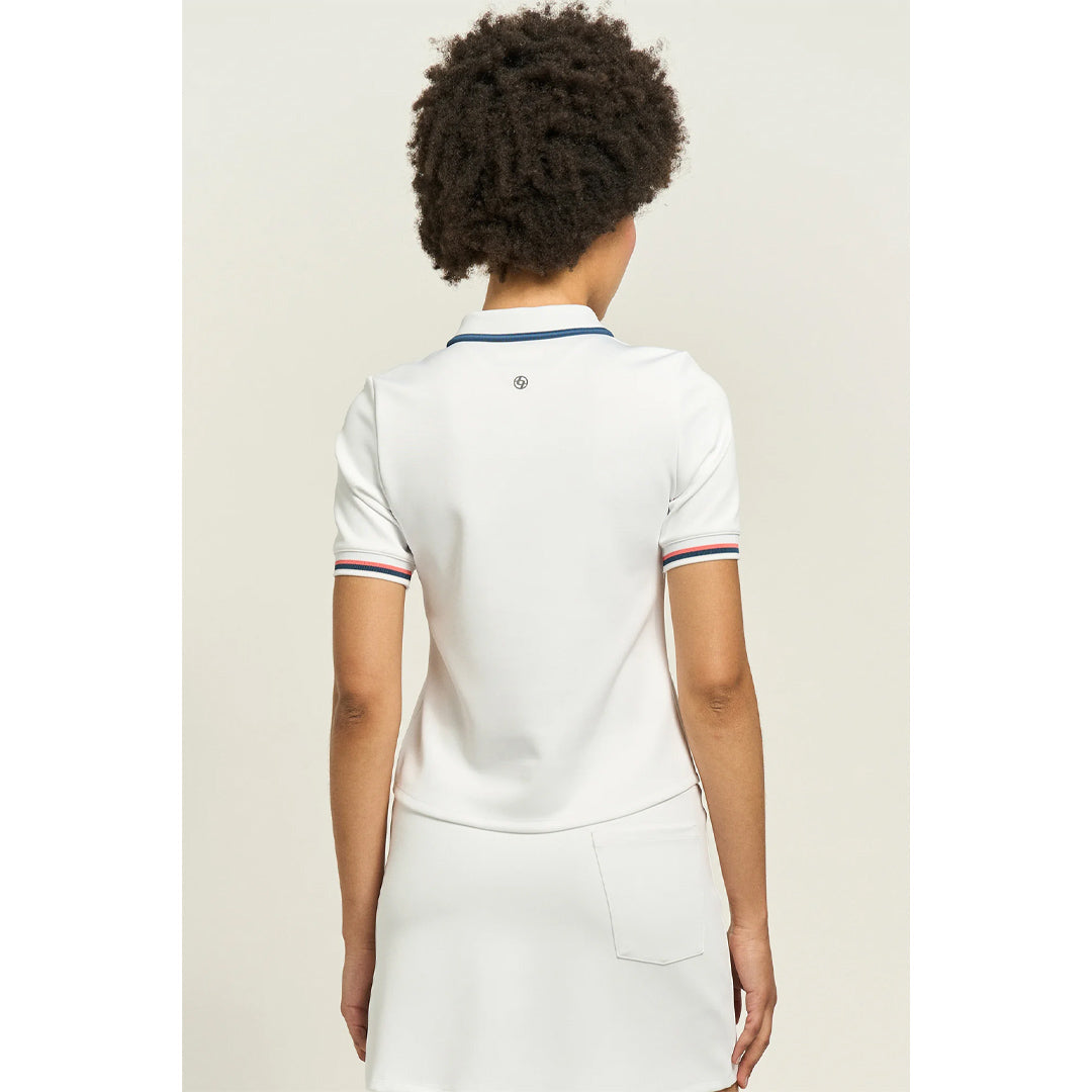 Lija Women's Club Edit Polo - White/Night Multi