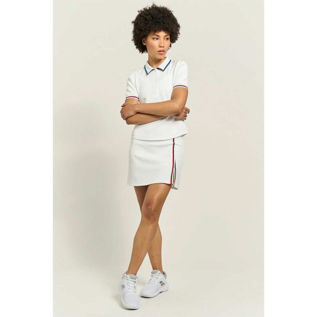 Lija Women's Club Edit Polo - White/Night Multi