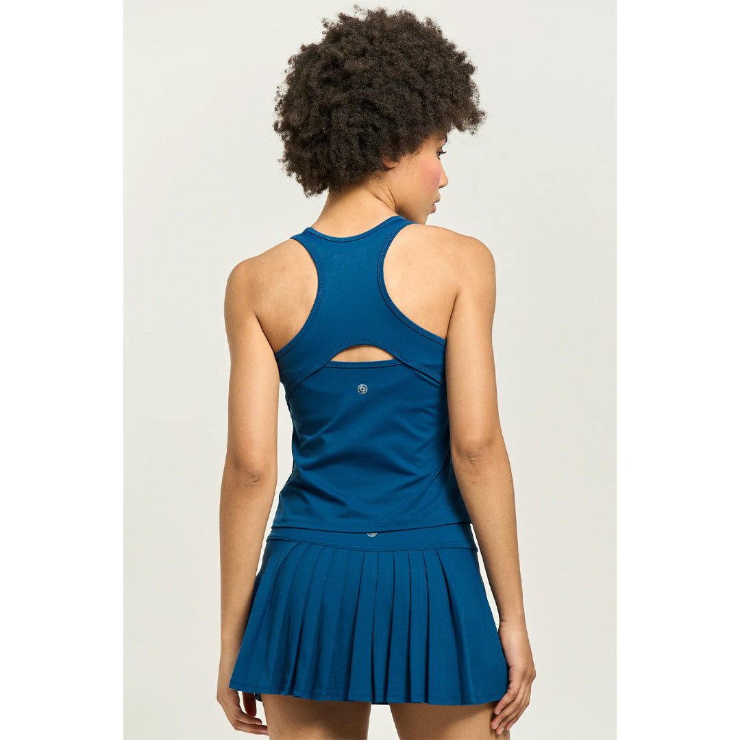 Lija Women's Modern Match Rival Tank - Poseidon
