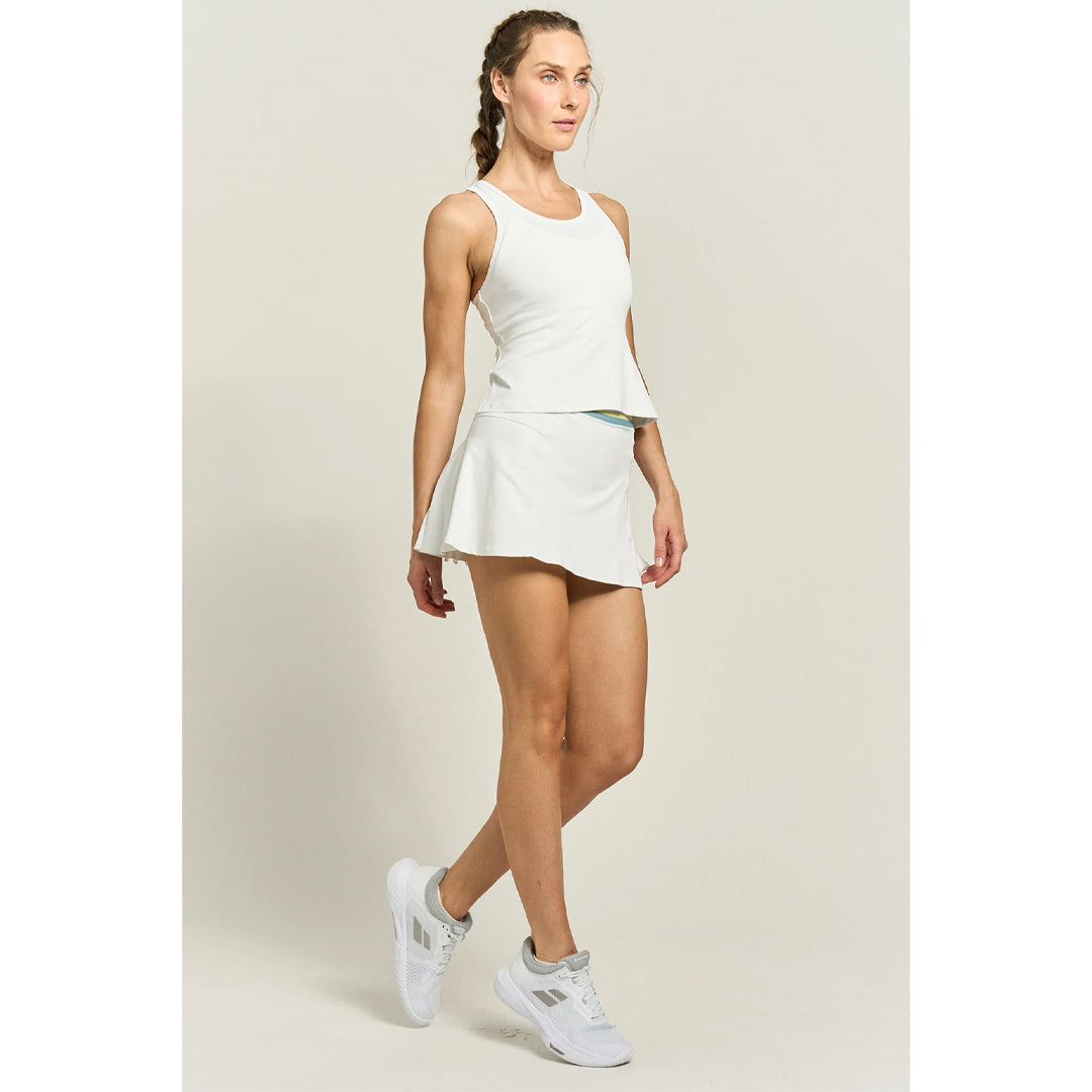 Lija Women's Modern Match Step 13" Skort - White/Multi