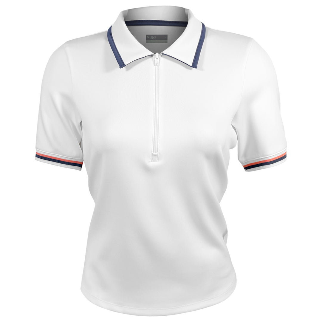 Lija Women's Club Edit Polo - White/Night Multi