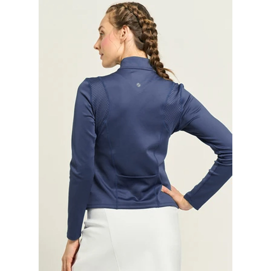 Lija Women's Love All Nolan Mock Zip Long Sleeve - Night