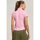 Lija Women's Born To Play Sly Zip Mock Tee - Peonies