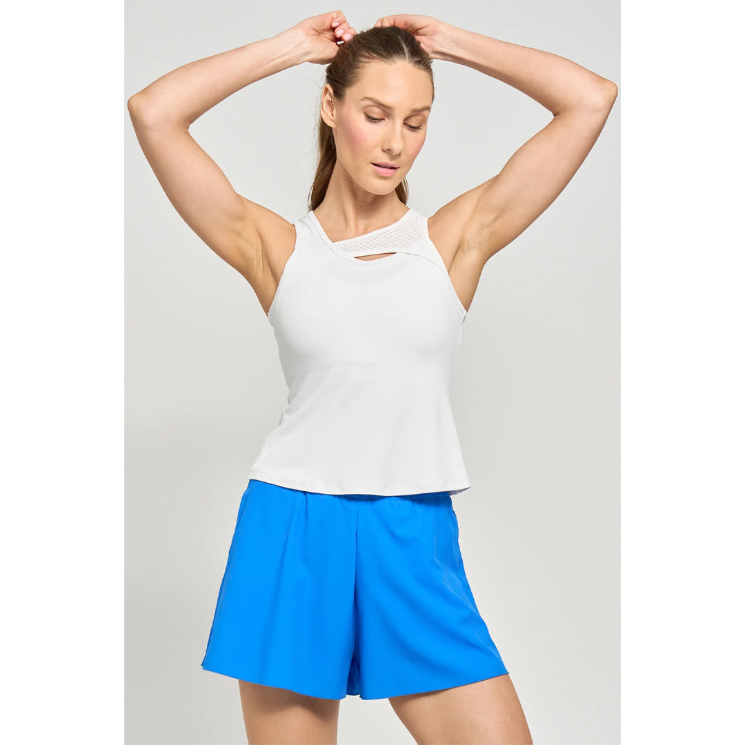 Lija Women's Court Crush Peer Tank - White