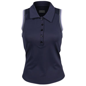 Lija Women's Born To Play Slice Polo - Dark Navy/Multi