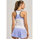 Lija Women's Born To Play Starter Tank - White/Periwinkle