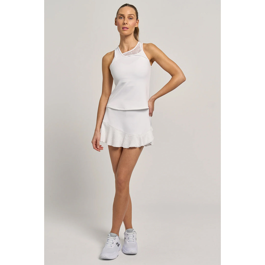 Lija Women's Match Point Peer Tank - White