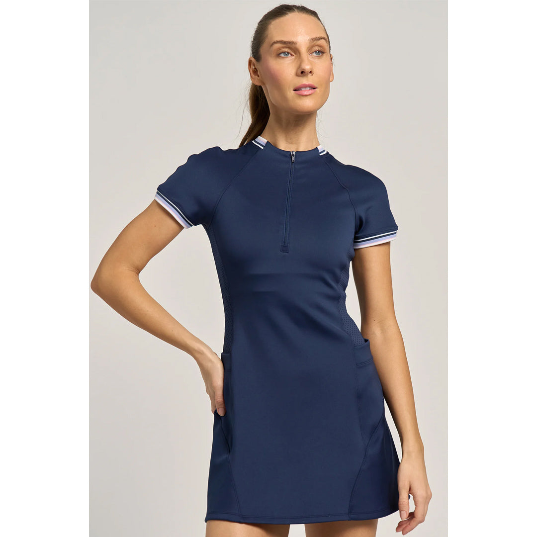 Lija Women's Born To Play Slick Dress - Dark Navy/Multi