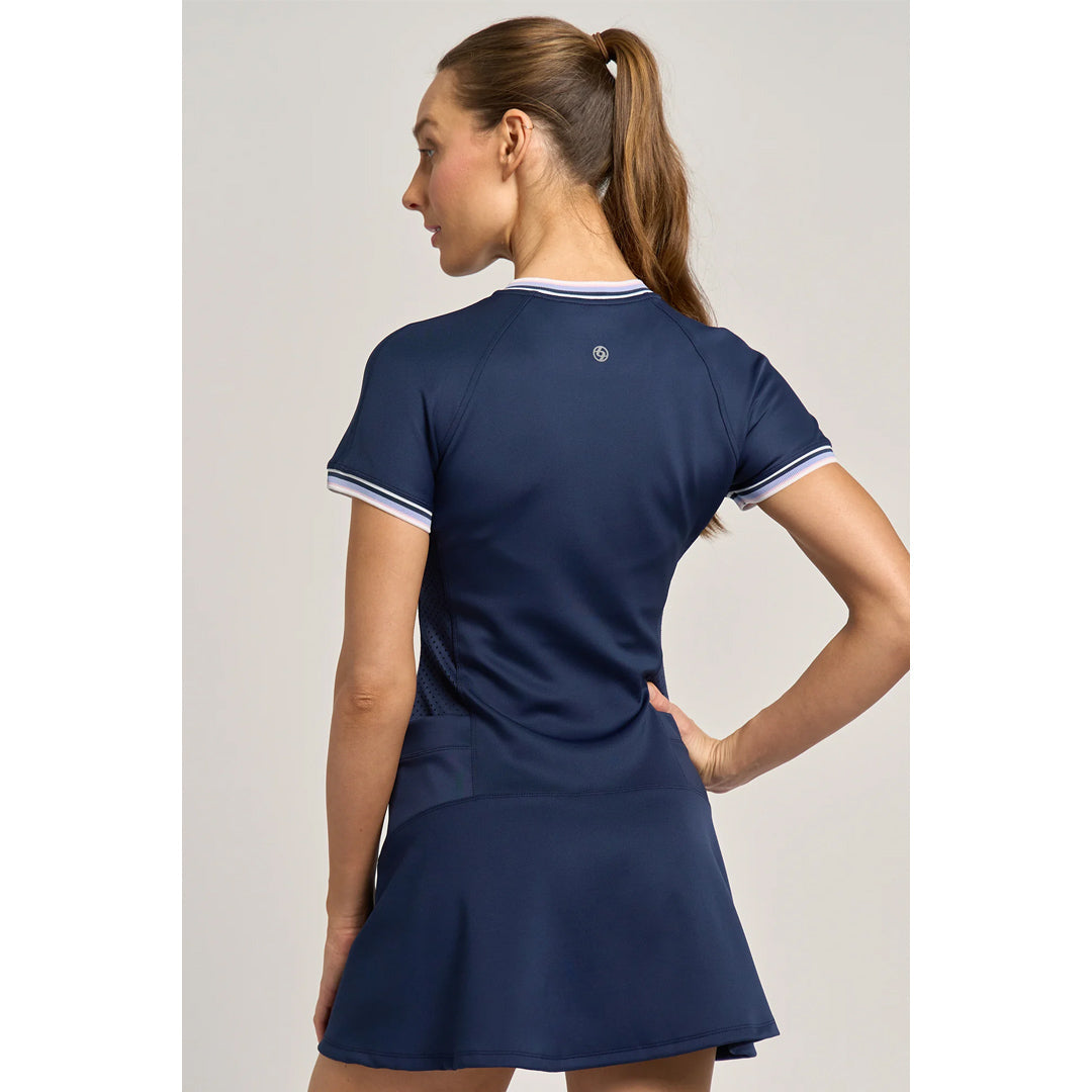 Lija Women's Born To Play Slick Dress - Dark Navy/Multi