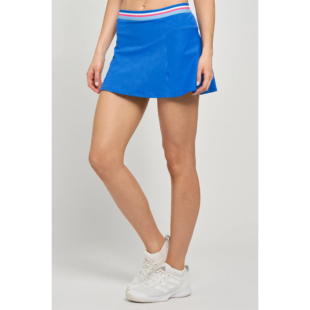 Lija Women's Court Crush Step 13" Skort - Cobalt/Multi