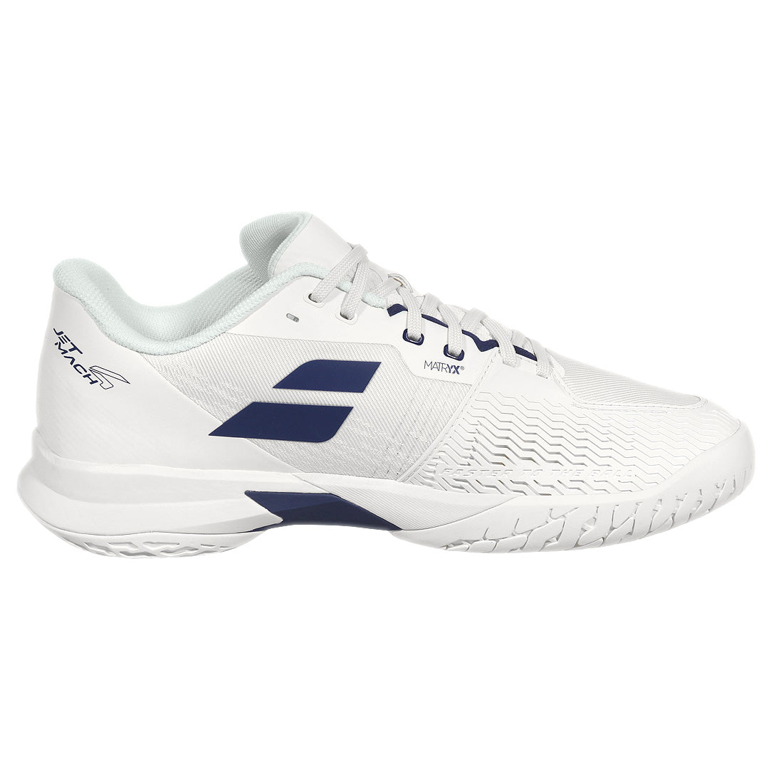 Babolat Men's Jet Mach 4 - Cream/Dark Blue