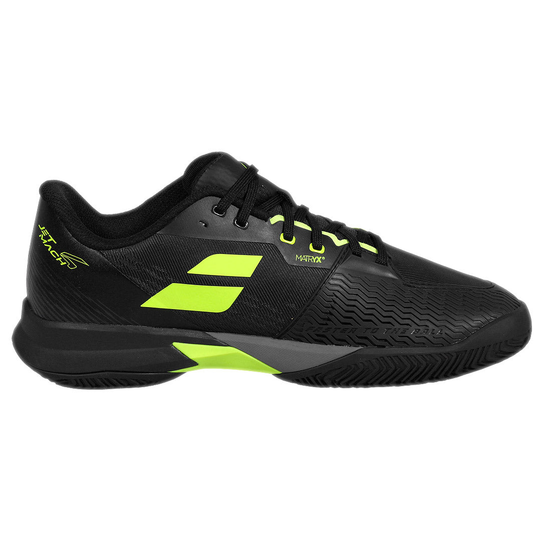 Babolat Men's Jet Mach 4 - Clay - Black/Aero