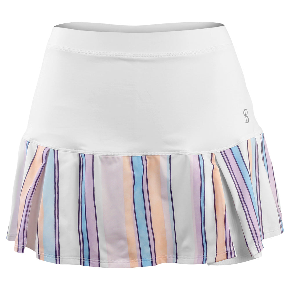 Sofibella Girls Fun Stripes Skort - White/Fun Stripes Multi
