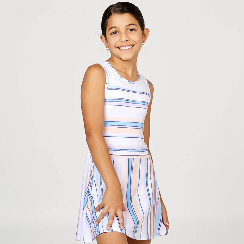 Sofibella Girls Fun Stripes Dress - Fun Stripes Multi Colour