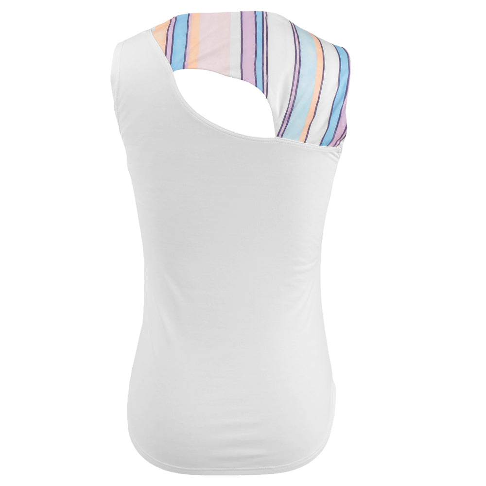 Sofibella Girls Fun Stripes Tank - White/Fun Stripes Multi