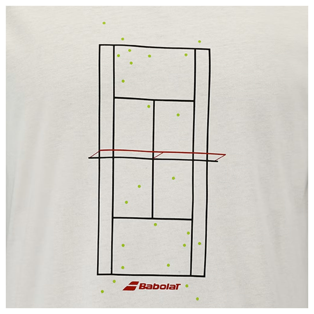 Babolat Men's Exercise Graphic Tee - Cannoli Cream