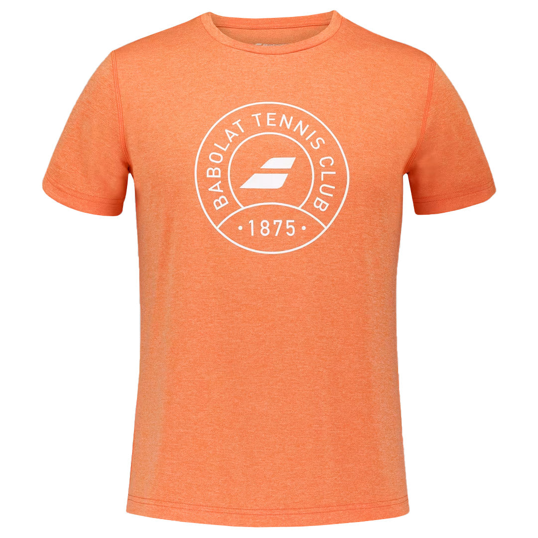 Babolat Men's Exercise Graphic Tee - Vibrant Orange Heather