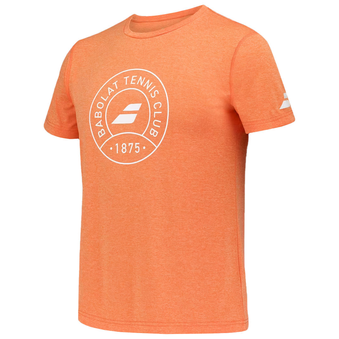 Babolat Men's Exercise Graphic Tee - Vibrant Orange Heather