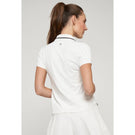 Lija Women's Don't Stop Me Now Classic Polo - White/Olive