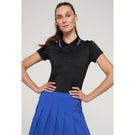 Lija Women's Hot Shot Classic Polo - Black/Royal Blue