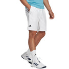 adidas Men's Club 3 Stripe 7" Short - White