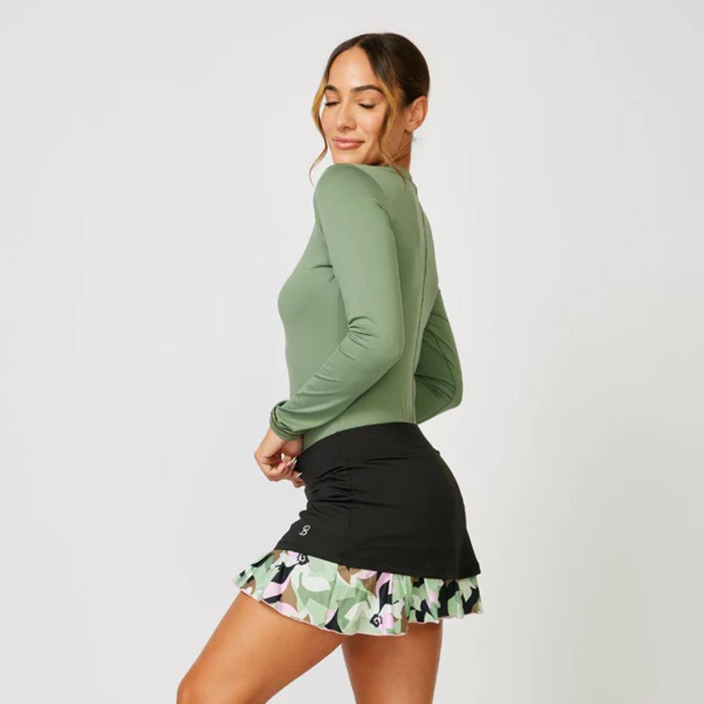 Sofibella Women's UV Colors 14" Skort - Camo Floral