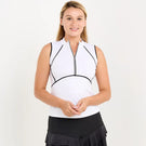 Sofibella Women's Monochrome Sleeveless Top - White/Black