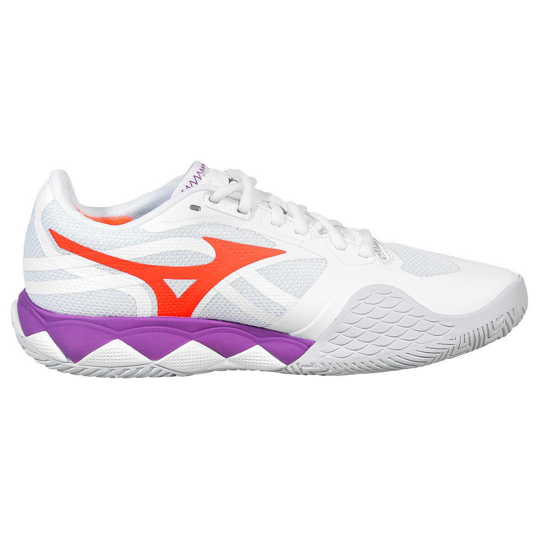 Mizuno Women's Wave Enforce Tour 2 - White/Hot Lava