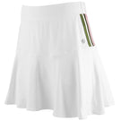 Lija Women's Don't Stop Me Now Dash 15" Skirt - White/Olive