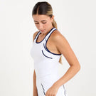 Sofibella Women's Indigo Racerback Tank - White/Navy