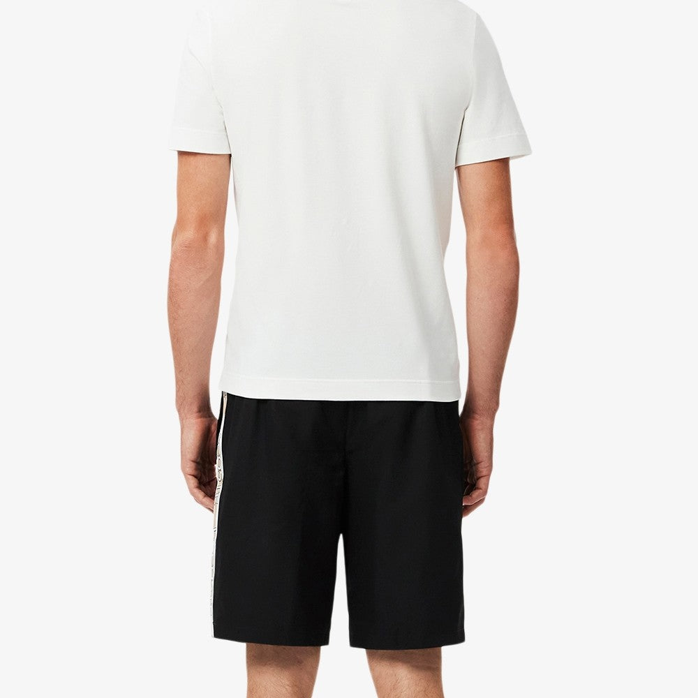 Lacoste Men's Stripe Logo Short - Black