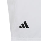 adidas Boys Club 3 Stripe Short - White
