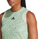 adidas Women's Pro Match Tank - Silver Green
