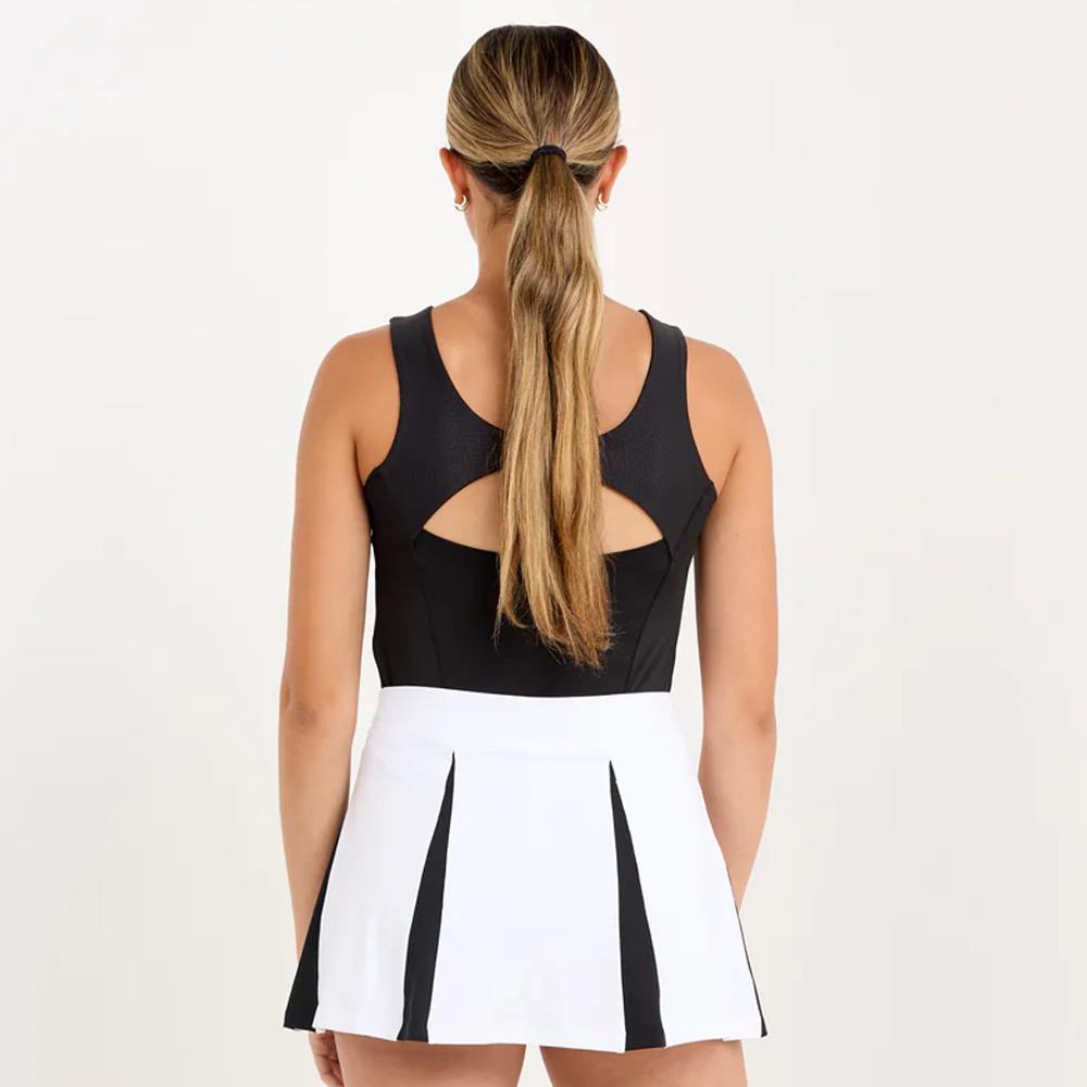 Sofibella Women's Monochrome 13" Skirt - White/Black