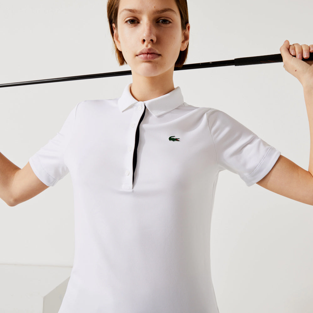 Lacoste Women's Sport Stretch Polo - White/Navy