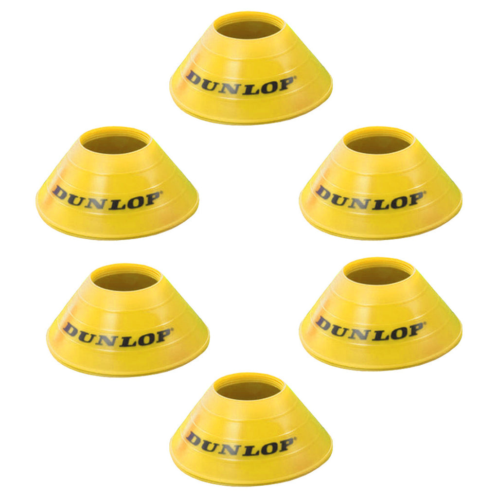 Dunlop Training Cones 6 Pack - Yellow