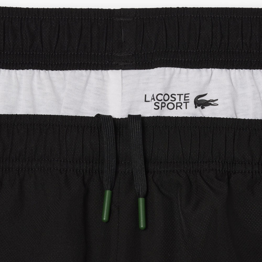 Lacoste Men's Stripe Logo Short - Black