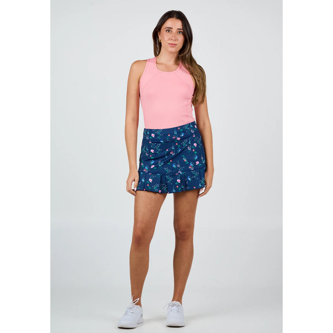 Sofibella Women's UV Colors 14" Skort - Floral Bliss