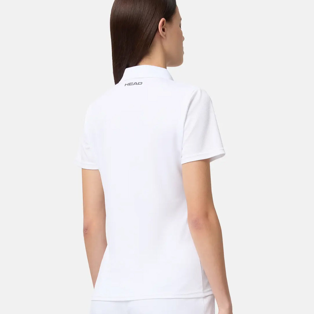 Head Women's Club Tech Polo - White